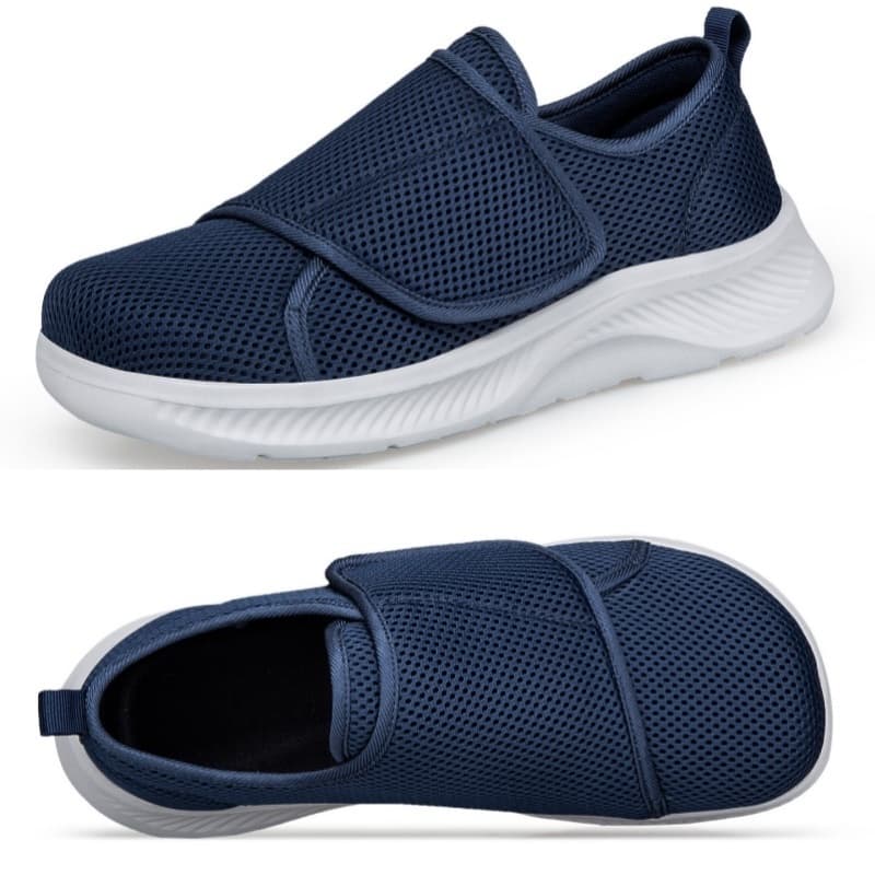 Homens Sapatos Para Diabéticos Mulheres Dedo Do Pé Largo Pés Inchados De Caminhada Hálux Valgo Ajuste Macio E Confortáve