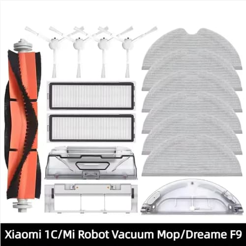 Para Xiaomi Mijia 1C Mi Robot Vacuum Mop STYTJ01ZHM Dreame F9 Acessórios Filtro Hepa Escova Lateral Principal Caixa P