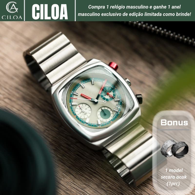 〖CILOA〗 Novo estilo relógio quadrado feminino pequeno/masculino luz luxo feminino High-End relógio feminino marca 501