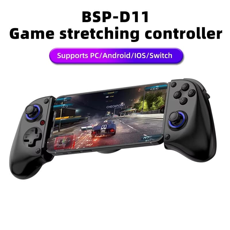 D11 Controlador De Jogo Extensível Hall Trigger Suporta Telefone Android/Switch/PC/iOS/Streaming