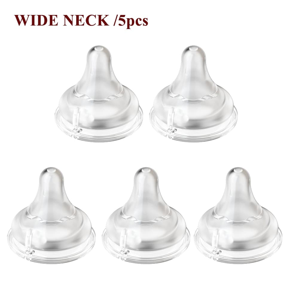 Chupeta De Silicone Macia E Durável , 5 Peças , 5cm , Resistente A Estilhaços , Produto Comestível Para Garrafas De Boca