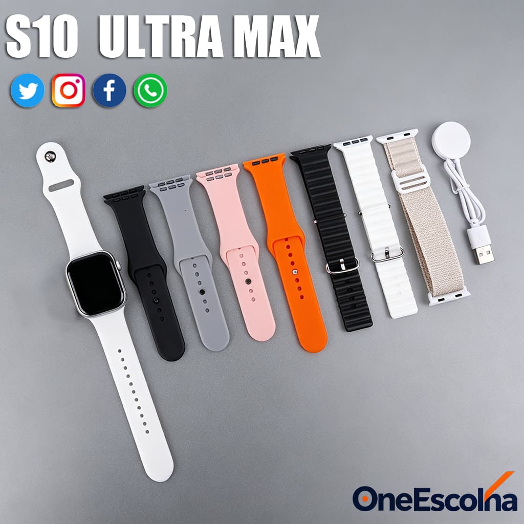 2026 Smartwatch S10 Pro Mini 8 em 1 Monitor de Pressão Arterial Chamada Bluetooth impermeável Envio de São Paulo