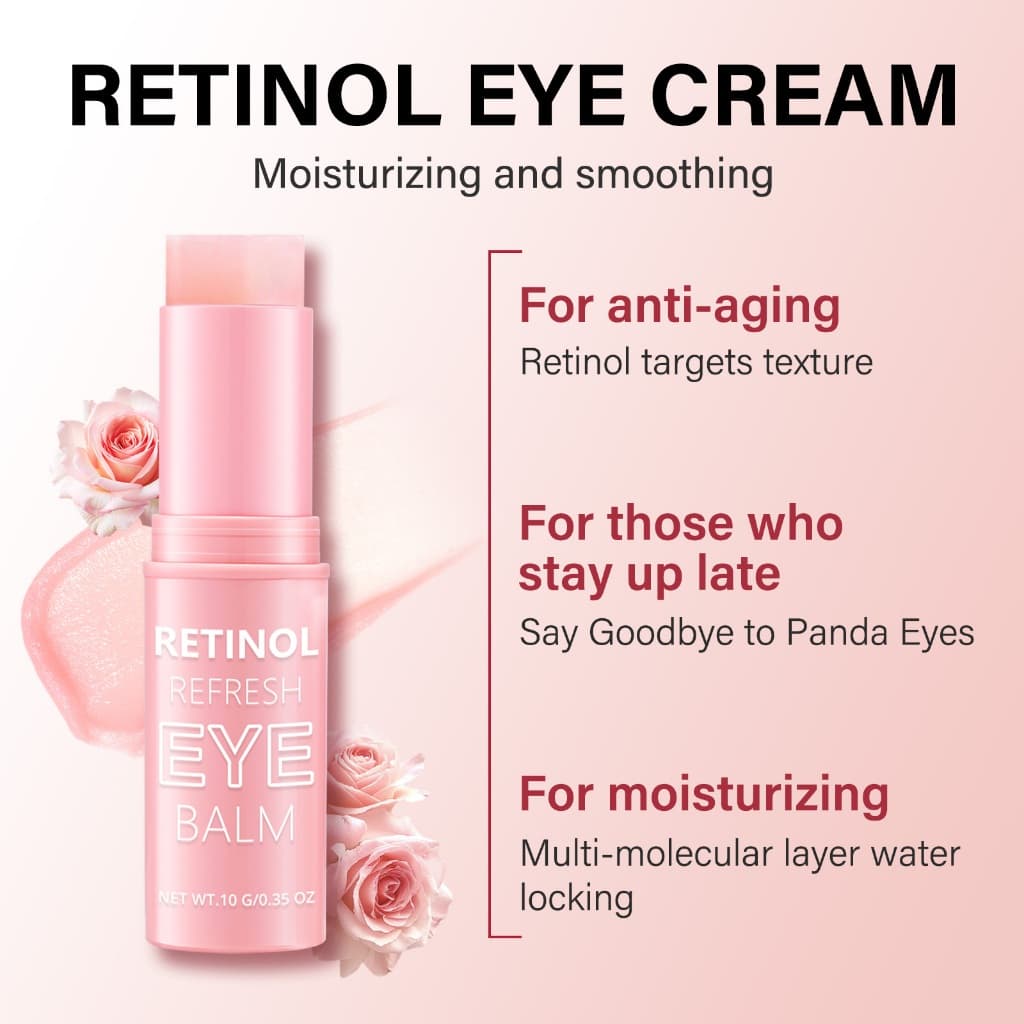 Bastão Sérum Olhos Hidratação Inverno Retinol| Anti-rugas Reafirmante Reduz Olheiras Bolsas Suave