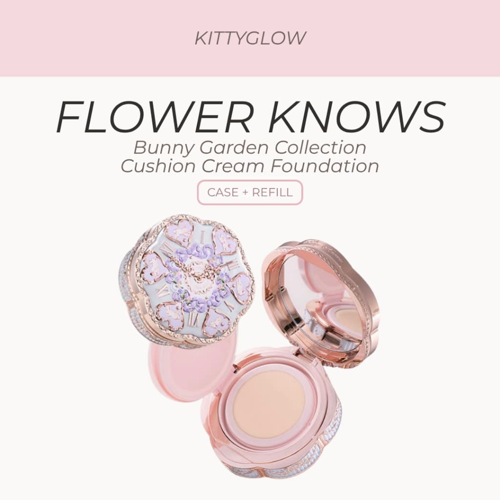 FLOWER KNOWS Bunny Garden Collection Almofada Creme Base