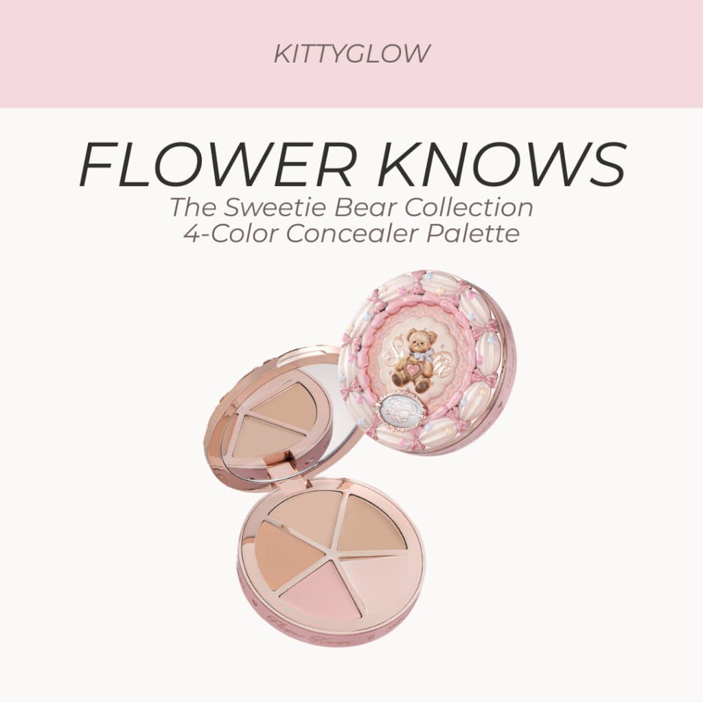 FLOWER KNOWS Paleta De Corretivos De 4 Cores Da Coleção Sweetie Bear