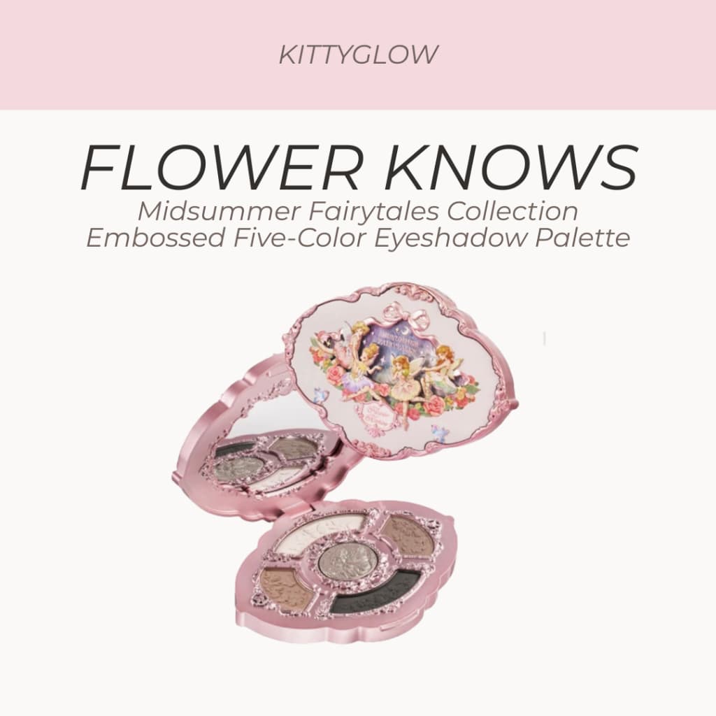 FLOWER KNOWS Coleção De Contos De Fadas Do Meio Verão Paleta De Sombras De Cinco Cores Em Relevo