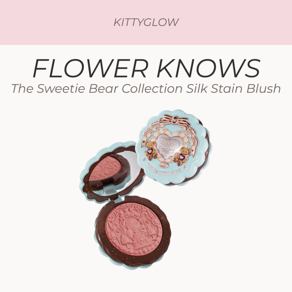 Flor KNOWS The Sweetie Bear Collection Blush Para Manchas De Seda