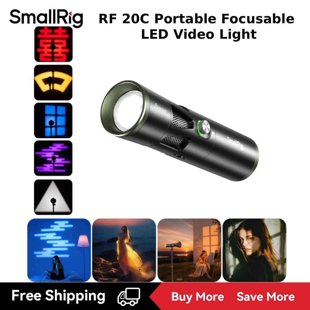 Luz De Vídeo LED Focalizável Portátil SmallRig RF 20C 5335