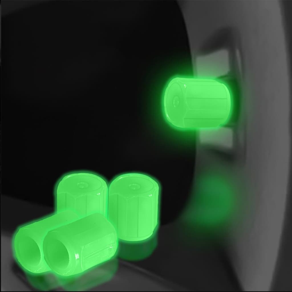20 tampas luminosas para válvulas de pneus verde fluorescente tipo Universal adequado para carros, motocicletas, bicicle