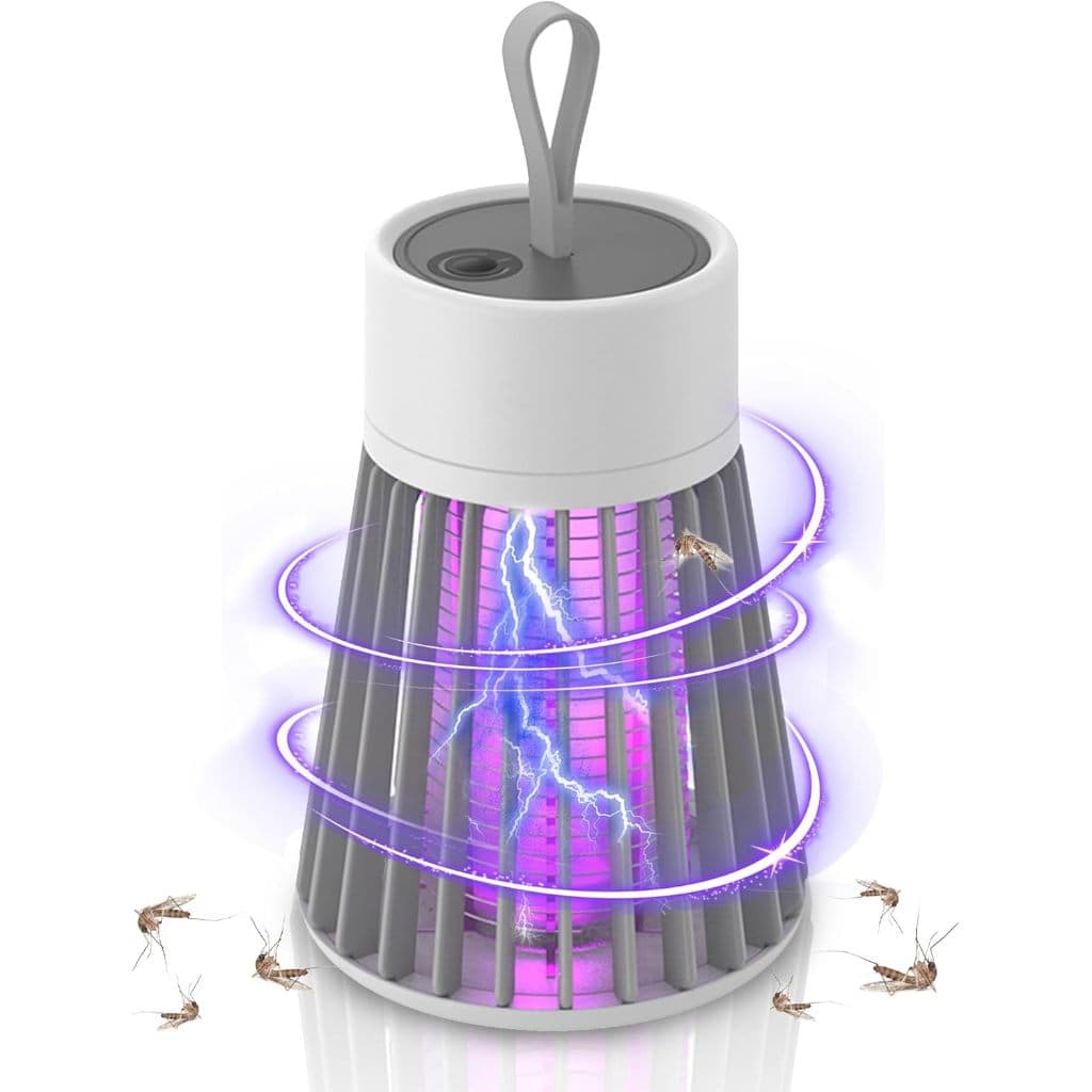 Luminária Mosquiteiro Recarregável Led Sem Radiação Lâmpada Elétrica Mata-Mosquitos Com Luz UV Usb