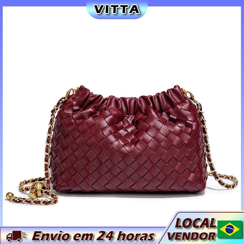 VITTA 2026 Novo estilo de alta qualidade bolsa de nuvem de diamante bolsa mensageiro de ombro bolsa de corrente totalmen