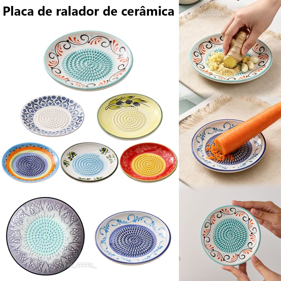 Ralador De Cerâmica Prato Manual Máquina De Lavar Louça Queijo Cenoura Frutas Para Uso Diário iadbr