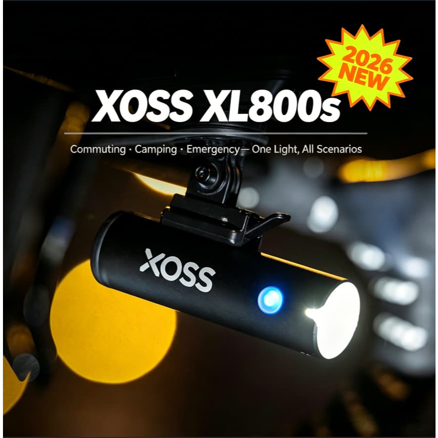 XOSS XL-800s 400s Farol De Bicicleta Luz Frontal Lanterna De Lâmpada Flash De Ciclismo 800 Lúmens Para Passeios Noturnos