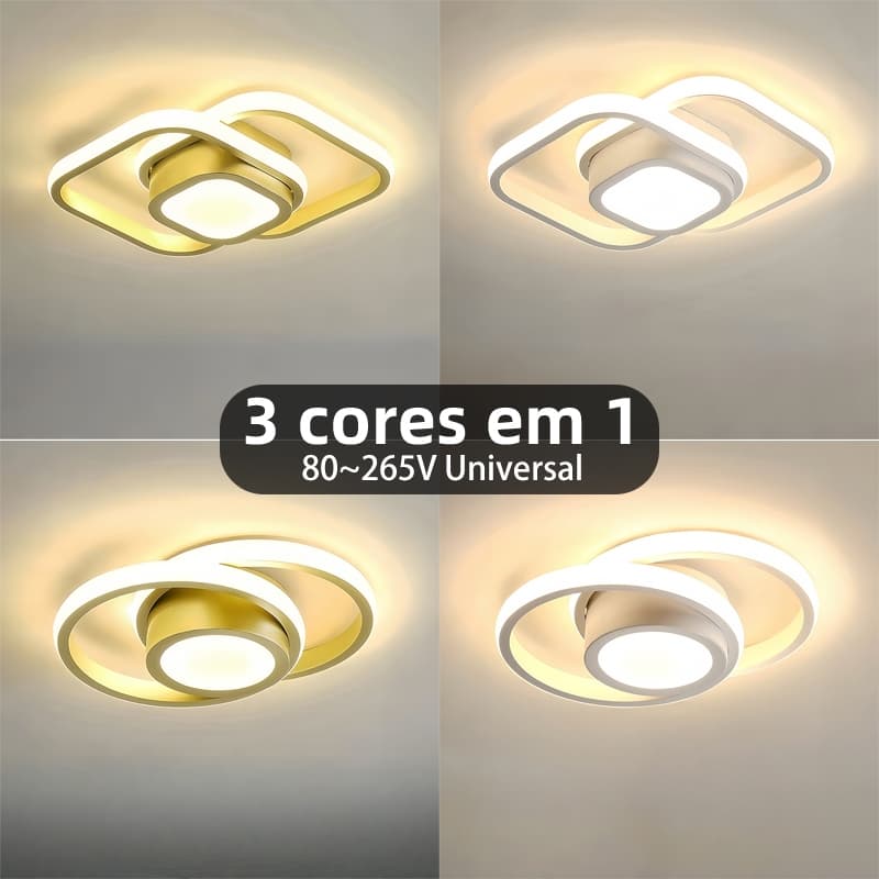 Tamanho maior Luminária De Teto Led Minimalista Moderno Pendente Plafon para Quarto  Sala de Estar Bivolt 80-265V