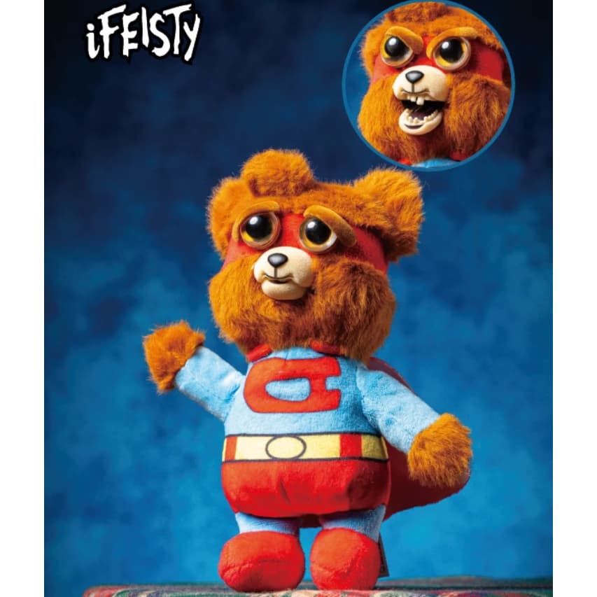 Feisty Pets Boneca de pelúcia impertinente que muda de rosto Boneca engraçada Urso de pelúcia
