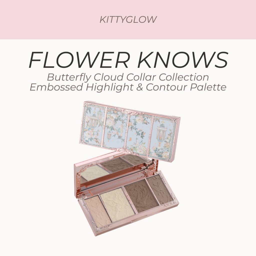 FLOWER KNOWS Butterfly Cloud Collar Collection Paleta De Destaque E Contorno Em Relevo