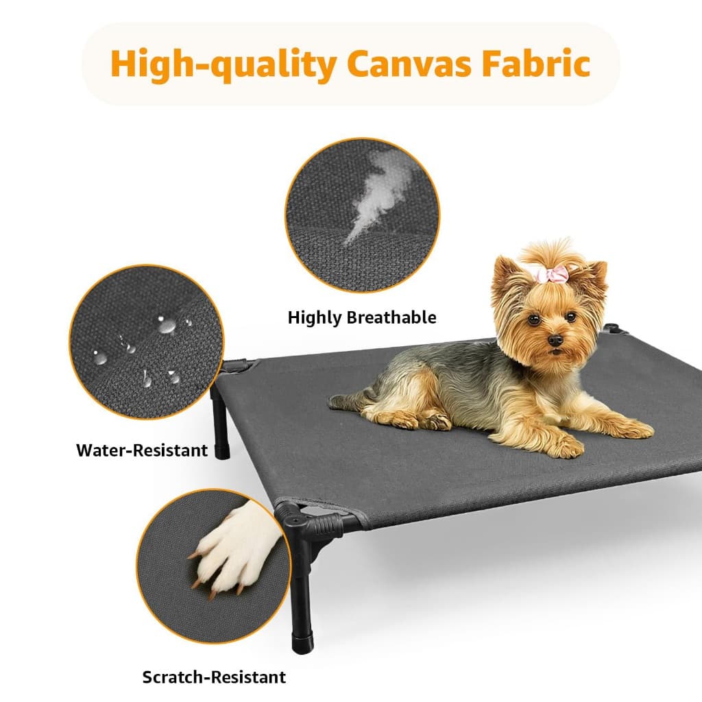 Cama Pet Suspensa Elevada com Estrutura Reforçada  Lavável, Ortopédica, 3 Tamanhos para Cachorros