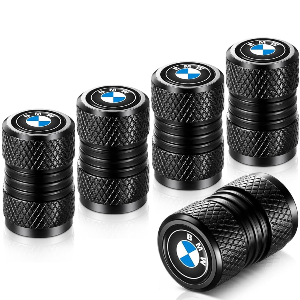 5 Pcs Tampas De Válvula De Carro Bmw , Alumínio Com Vedações Para Pressão Consistente Dos Pneus Duráveis Carros , SUVs ,