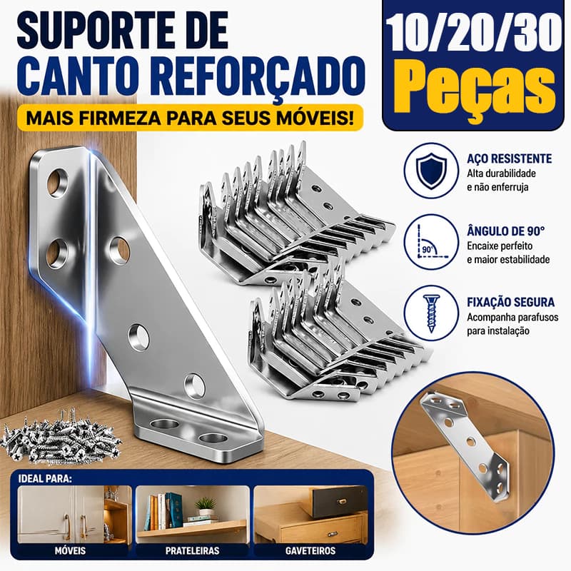 10/20/30 PCS Conectores De Canto De Aço Inoxidável Universais Para Móveis Com Parafusos