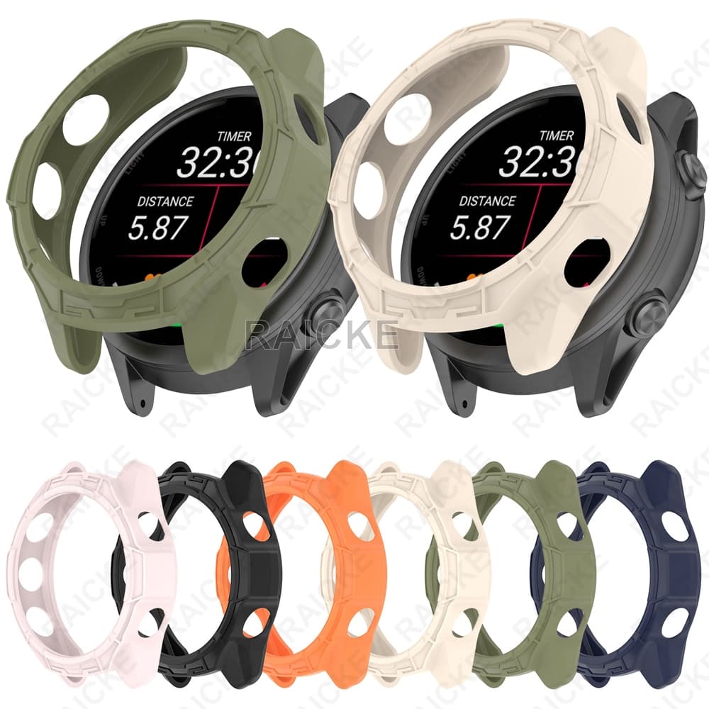 Capa Protetora De Tela De Meia Anti-Queda À Prova De Choque TPU Para Garmin Forerunner 170/70