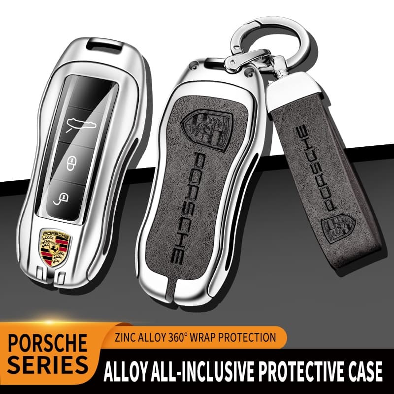 Nova Capa De Chave De Carro Em Liga De Zinco É Adequada Para Porsche Panamera Spyder Carrera Macan Boxster Cayman Cayenn