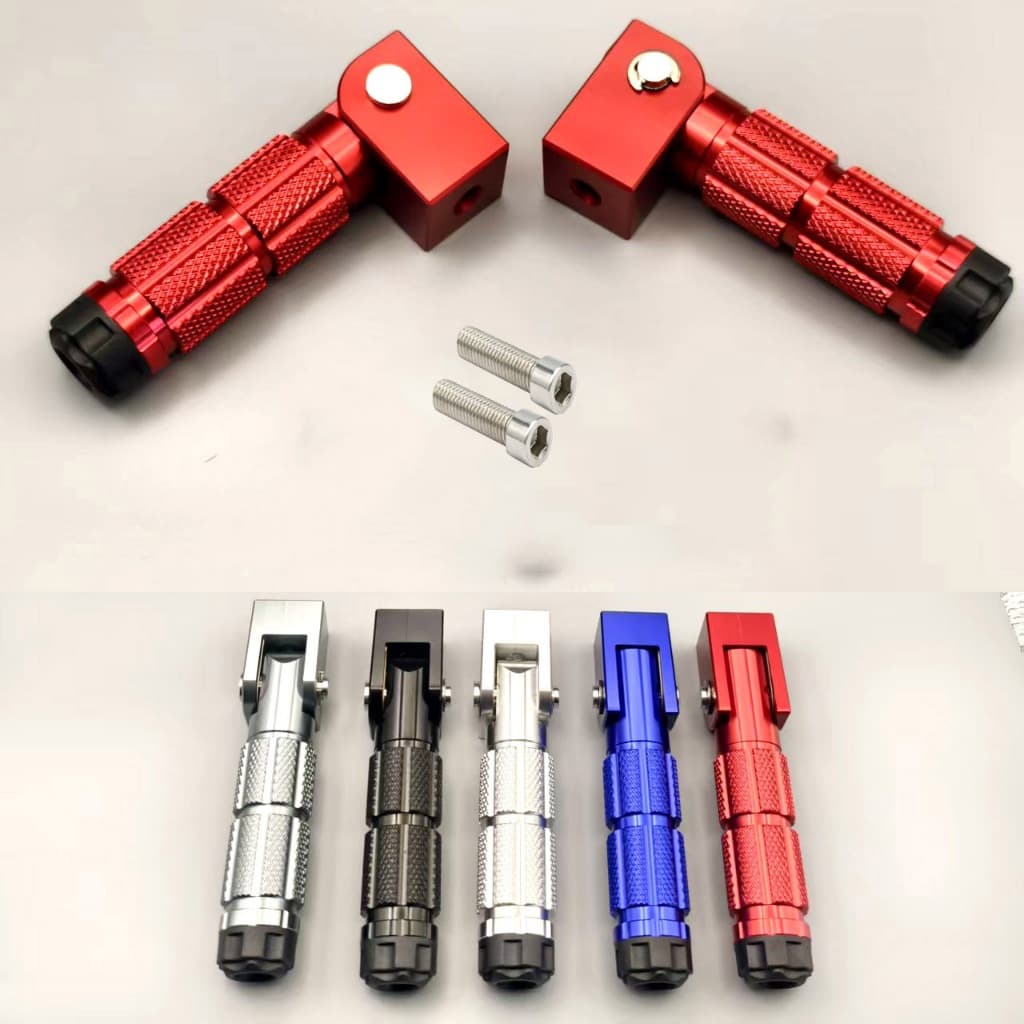 Pedal CNC Dobrável Universal para Veículo de Motocicleta Elétrica com Clipe Pedal Universal para Bicicleta e Motocicleta
