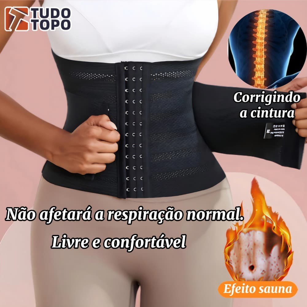 Espartilho Modelador De Cintura Desossado Em Aço – Ampulheta Extrema Para Mulheres De Emagrecimento Desossado