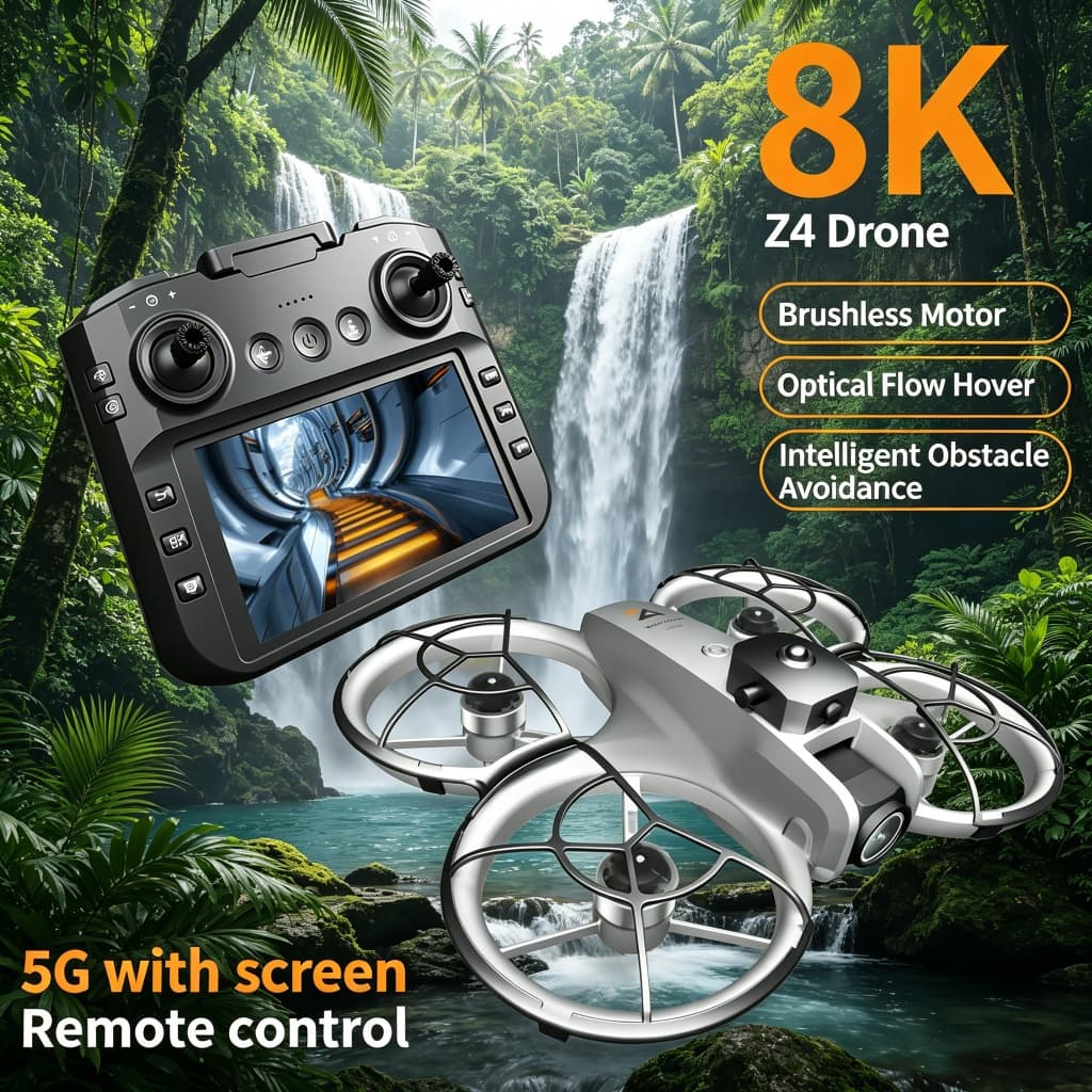 Novo Original Z4 Drone 8K WIFI GPS Profissional HD Fotografia Aérea Aeronaves De Controle Remoto Câmera Dupla Quadcopter