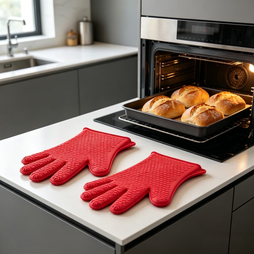 Par de Luvas Termicas Luva para Fogao Forno Kit 2 unidades Suporta 230 Graos