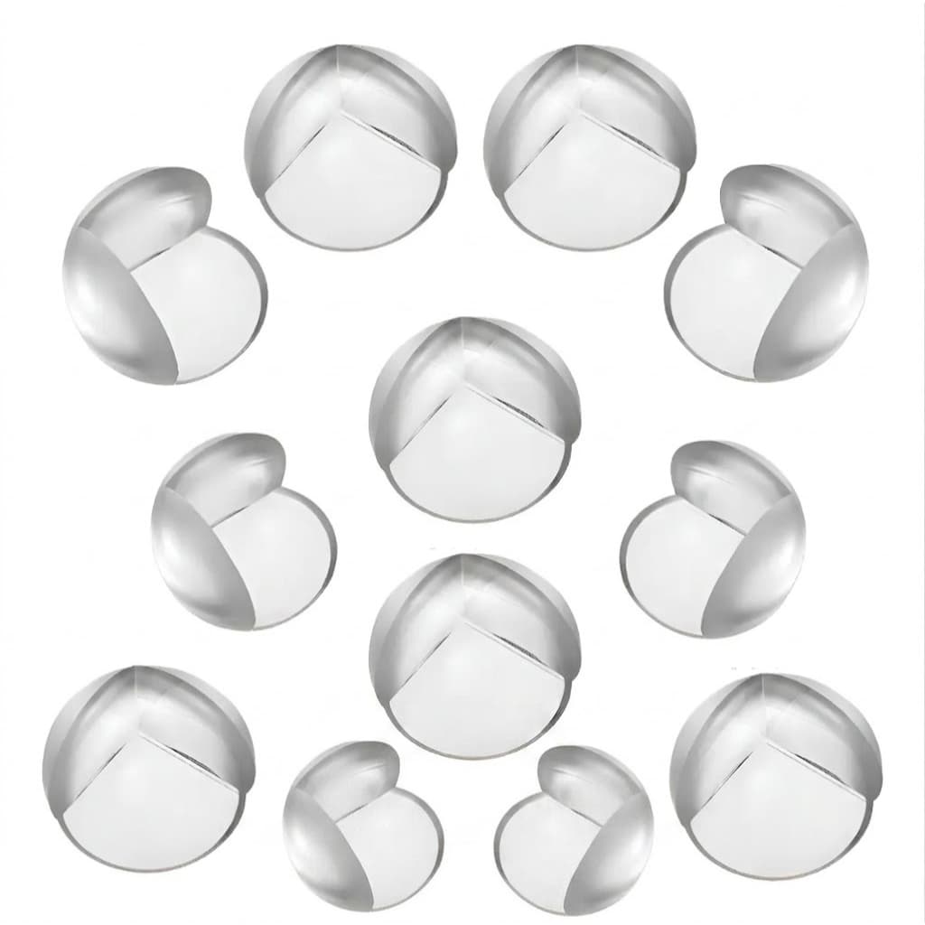 Protetor de Quina de Mesa 12 Unidades Silicone Flexível Protetor Anti-Colisão Segurança de Criança