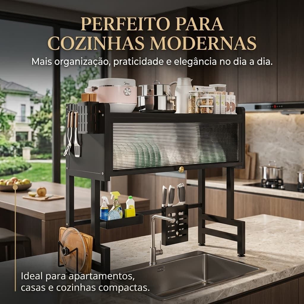 Rack De Pia De Cozinha , Secagem De Pratos , Organizador De Armazenamento De Bancada , Prateleira De Drenagem À Prova De