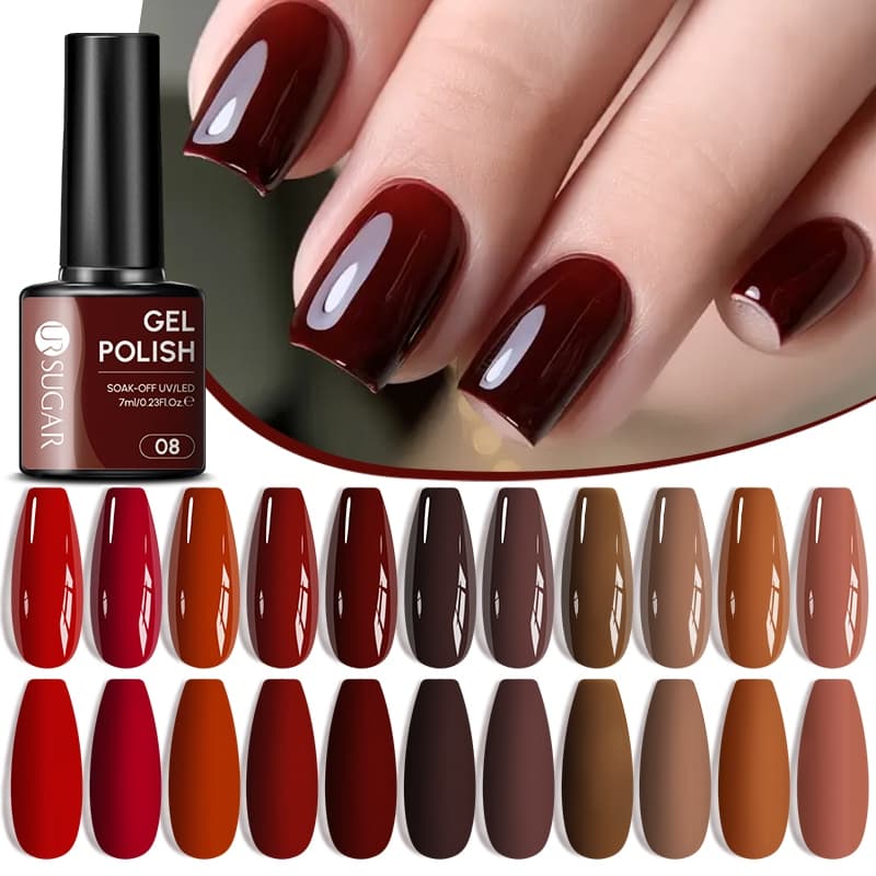 UR SUGAR 7.5ml Unha Gel Polonês Embeber UV LED Semi Permanente Vernizes Manicure Arte Do Prego Fosco Casaco