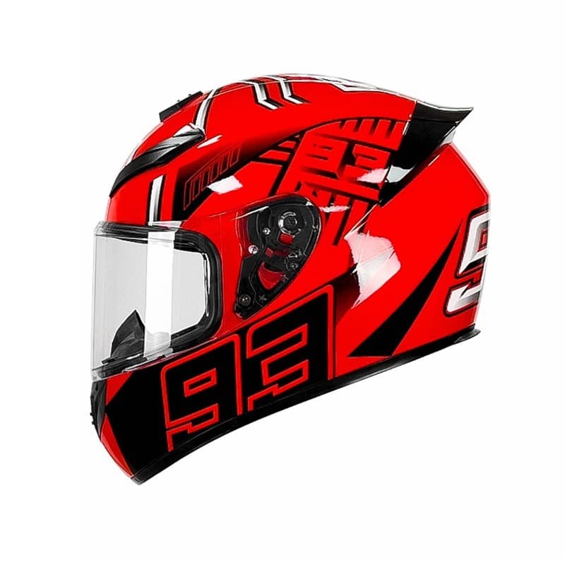 Motocicleta Rosto Cheio Capacete DOT Adultos Dupla Viseira Sol Escudo Interno Anti Nevoeiro