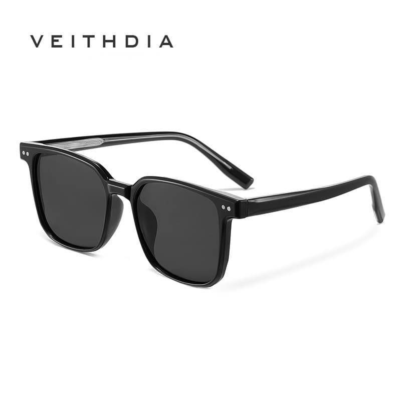 VEITHDIA Nova Moda Masculina Polarizada Óculos De Sol Quadrados Condução Anti-UV400 Para Pesca Ao Ar Livre CL8605