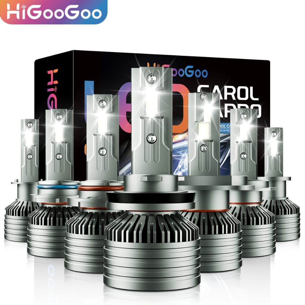 HiGooGoo 30000LM 150W G50 Farol De Led Lâmpadas Luz Para Carro Led 150W H1 H3 H4 H7 H8 /H9/H11 H27 HB3 HB4 6500K