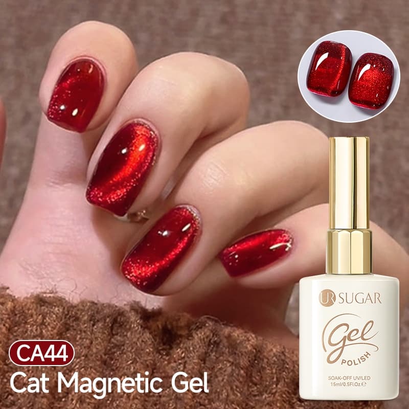 UR SUGAR 15ml Gato Magnético Olho Gel Polonês Com Olhos De Gato Vermelho Escuro UV LED Manicure Arte