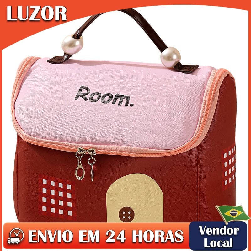 Casa saco de cosméticos novo estilo feminino multifuncional saco de armazenamento de higiene pessoal passeio portátil sa