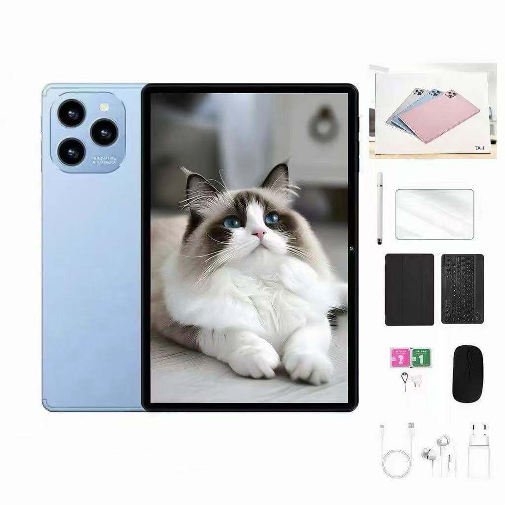 Tablet 10.1” com Teclado+Mouse 6GB RAM 128GB Android 13 Câmera 50MP MUNDO
