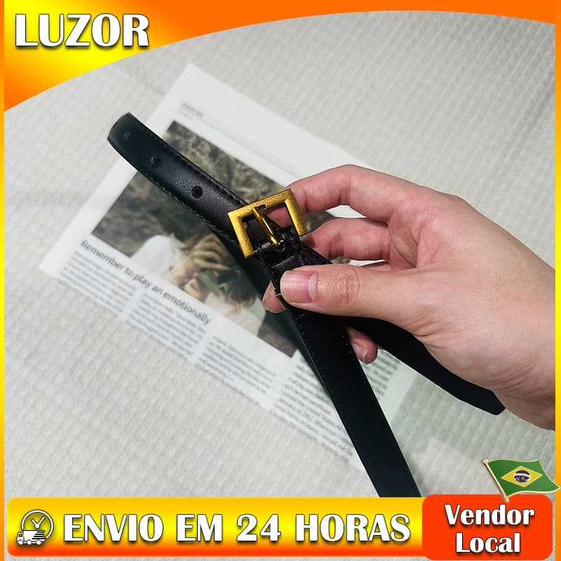 Cinto feminino moderno com decoração combinada