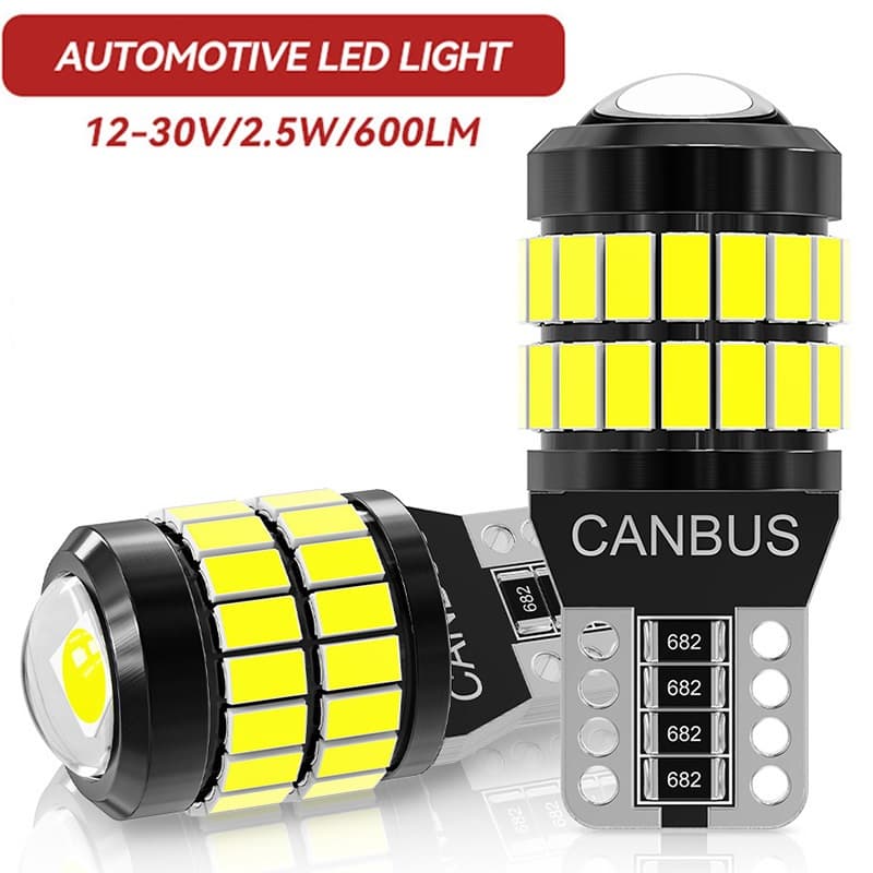 2 Pçs Super Brilhante T10 W5W Carro LED Luz De Sinal Acessórios Canbus Interior 3030 SMD Leitura Lâmpada Da Placa Licenç