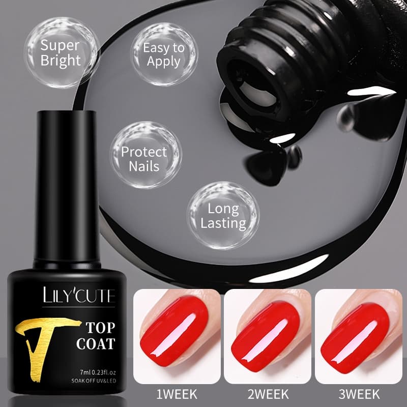 LILYCUTE Base Gel Unha Polonês Cor Brilhante Semi Permanente Embeber Led Uv Para Manicure Arte Aprimorada Sem Limpar Cas