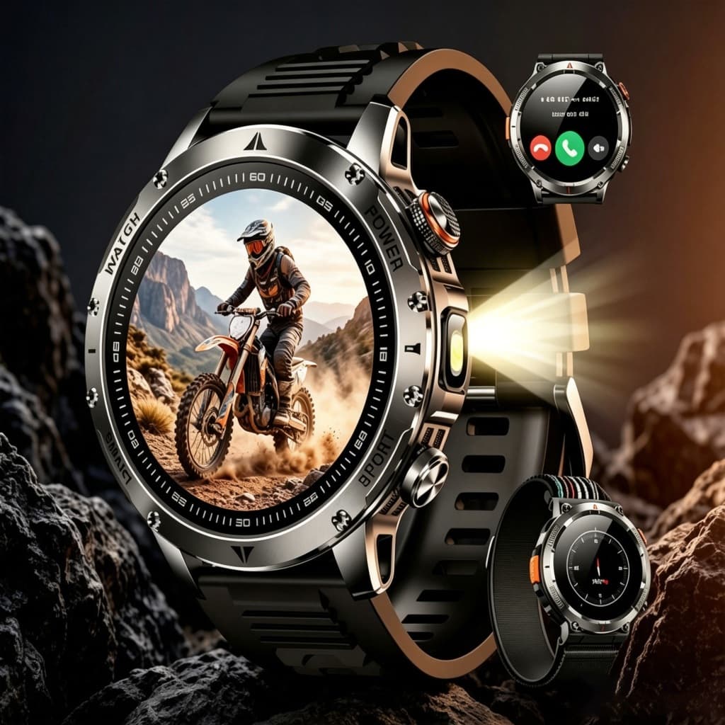 2026 Esporte Smartwatch Relógio Inteligente GPS NFC HD Display Tempo Real Freqüência Cardíaca Bluetooth Chamada Pulseira