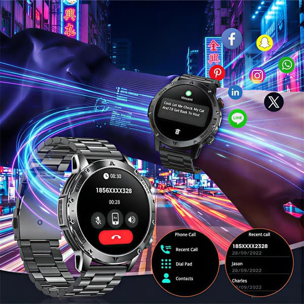 ZW90 PRO Smart Watch ai Voice Assistant IP68 à prova d'água modo esportivo bateria de longa duração