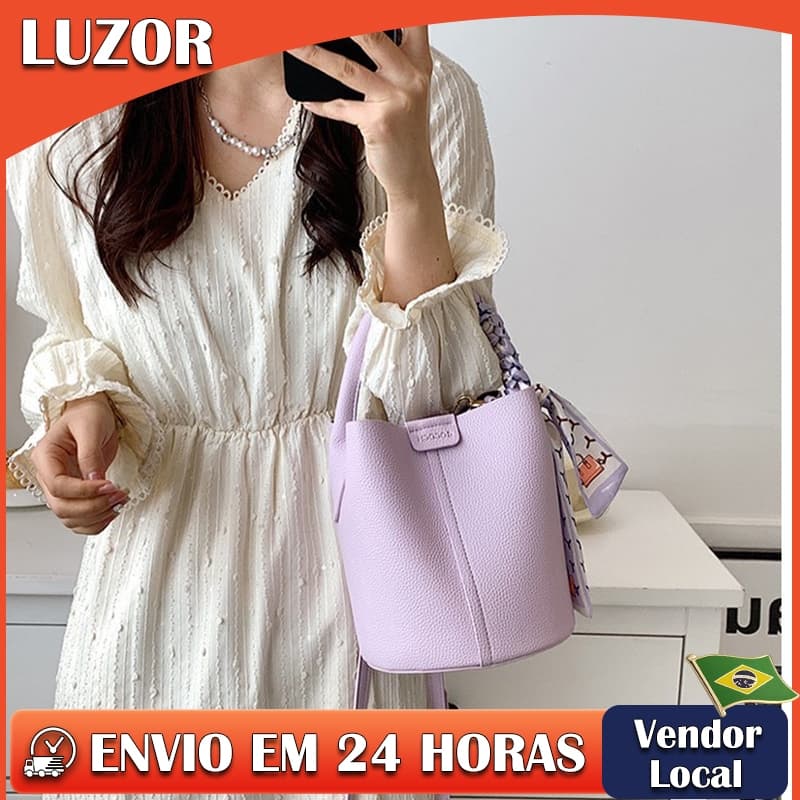 Lichia padrão bolsa de couro macio feminino verão novo estilo Popular saco do mensageiro de um ombro moda lenço de seda