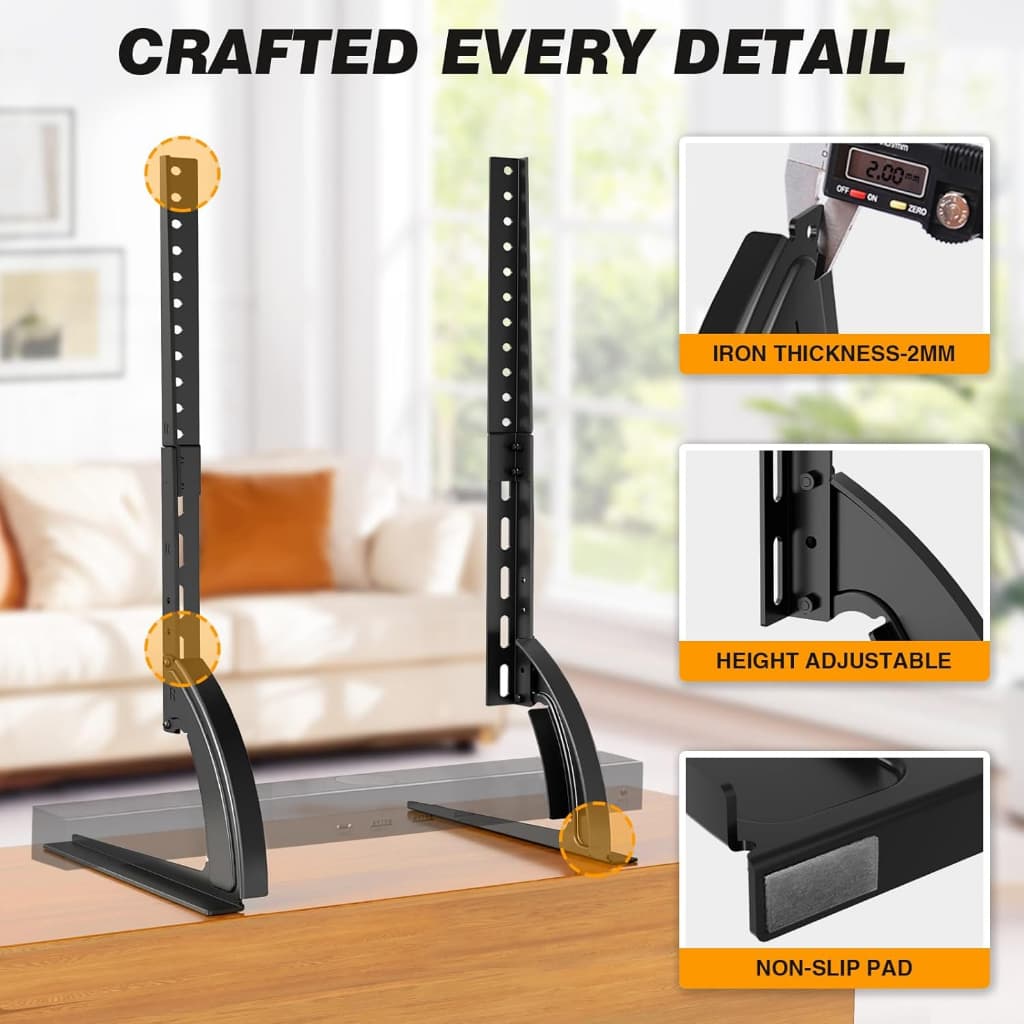 Base Universal De Suporte Para TV De Mesa TVs De 36 " A 75 " (LCD , LED , OLED , QLED)-Compatível Com Samsung E LG (42 ,