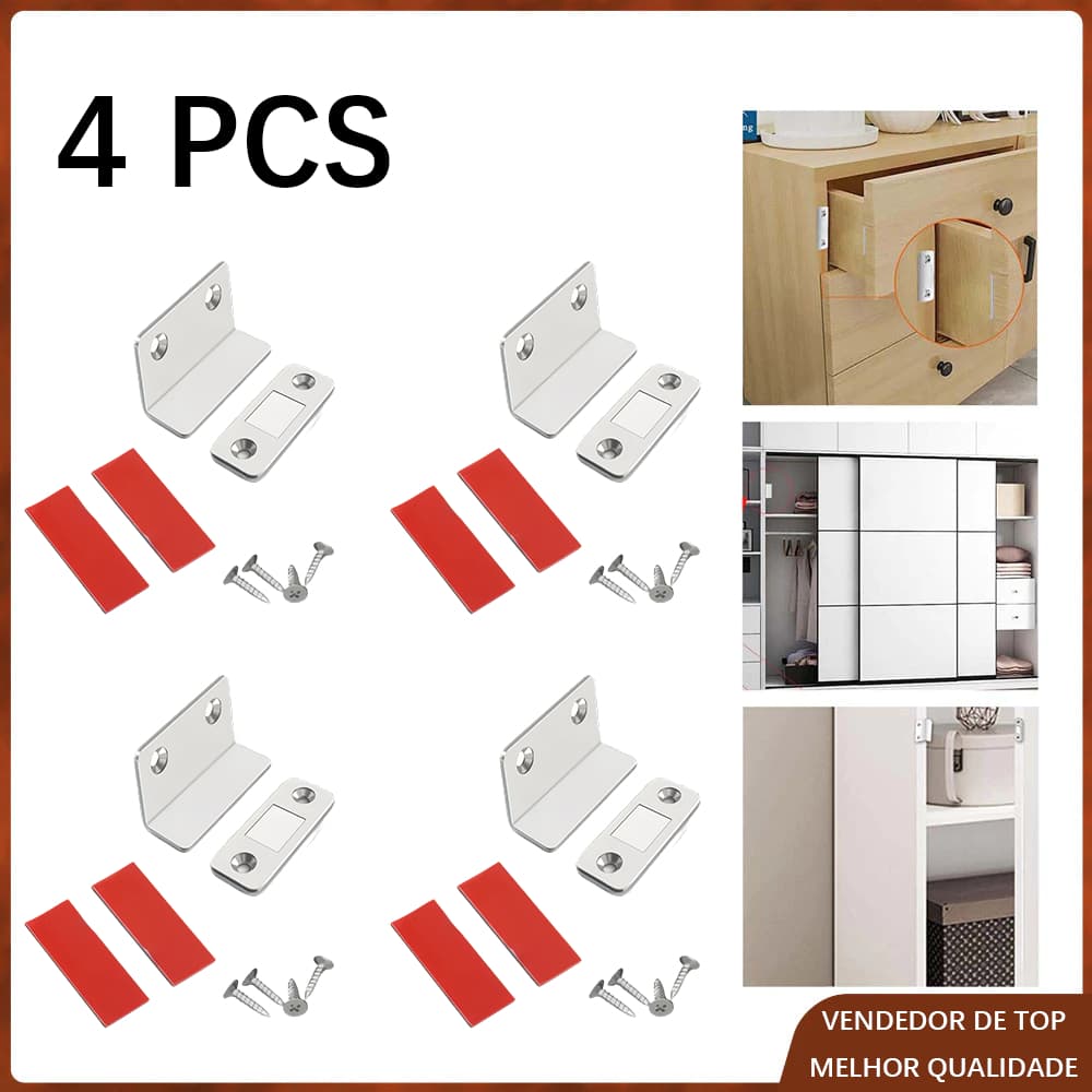 4 PCS Fecho Magnético Armário Porta De Correr Imã Neodímio
