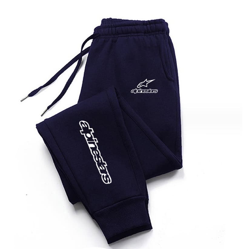 Calça Jogger Masculina Confortável De Lã Com Cordão Elástico Na Cintura Bolso Lateral Punho No Tornozelo Casual De Molet