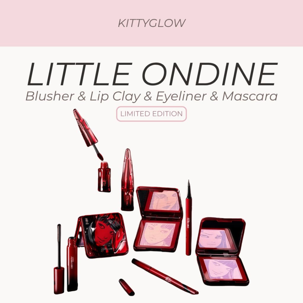 LITTLE ONDINE x Junji ITO Maniac Collection Blush , Argila Labial , Delineador E Rímel