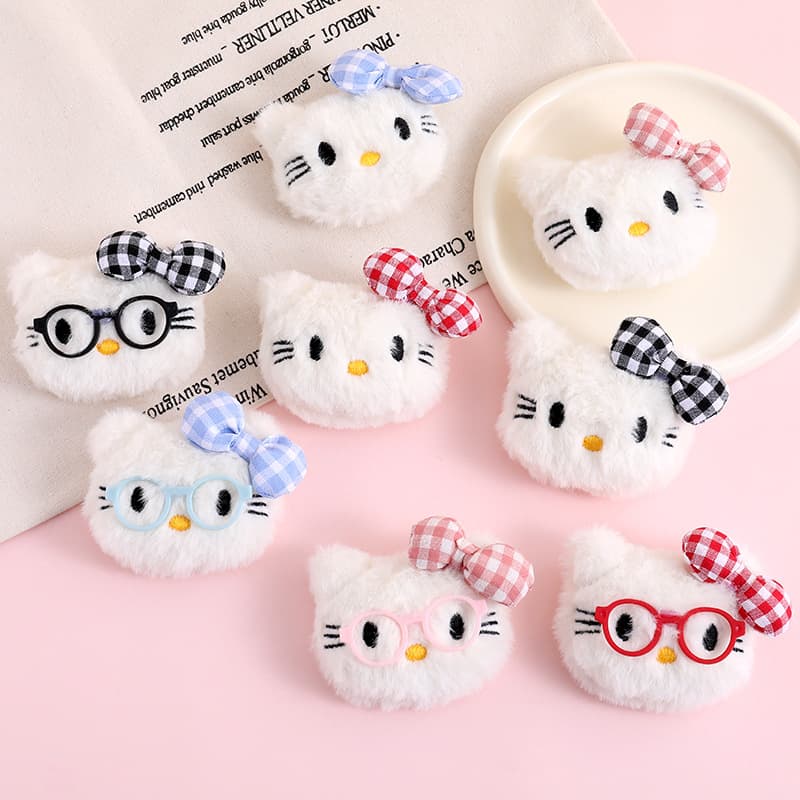 Pequeno Presente KT Chaveiro De Gato De Pelúcia/Charme De Bolsa/Boneca/Infantil/Acessório De Moda