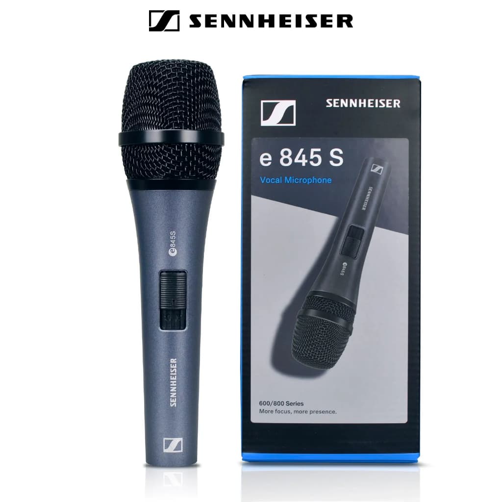 Microfone Dinâmico Profissional Com Fio SENNHEISER E845s , Diretividade Em Formato De Coração
